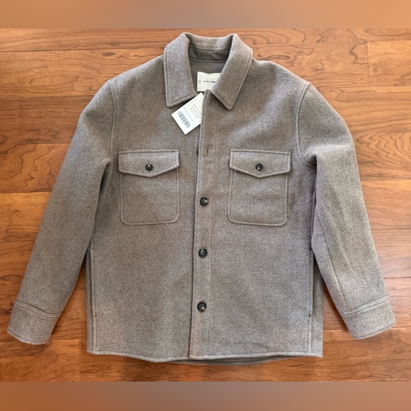 Everlane Other - Everlane Men's Beige Tan Wool Blend Shirt Jacket